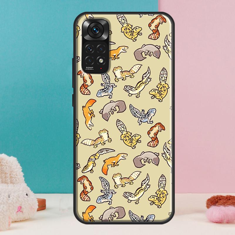 Lizards Geckos Case For Xiaomi Redmi Note 13 Pro 14 12 11 9 10 9S 10S 11S 12S Redmi 14C 13C 10C 12C Cover