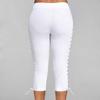 Женские укороченные брюки с высокой талией, эластичные повязки, леггинсы, бесшовные брюки для спортзала и фитнеса, большие размеры
