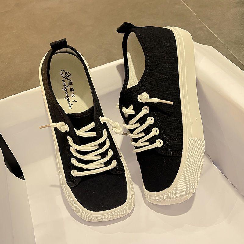 Холщовые лоферы с широким носком и квадратным носком, женские кроссовки на шнуровке для отдыха, обувь на платформе с леопардовым принтом и зеброй, студенческие кроссовки