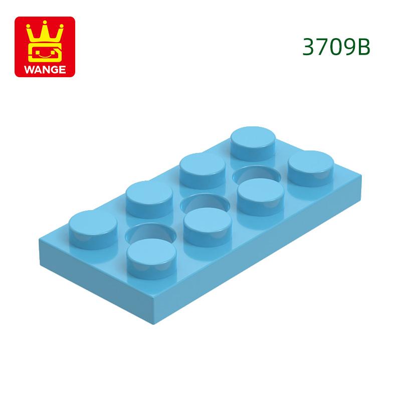 Нетоксичный 87 шт./лот 3709B Пластина 2x4 с 3 отверстиями Строительные блоки Moc Классические аксессуары Совместимые с Кирпичиками Детские игрушки Подарочная коробка