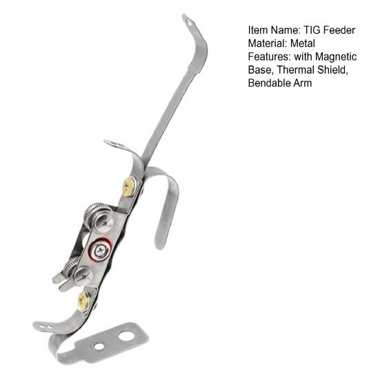 Механизм подачи проволоки TIG с магнитным основанием, тепловым экраном, гибким рычагом, профессиональный сверхпрочный инструмент подачи проволоки для сварки металлов