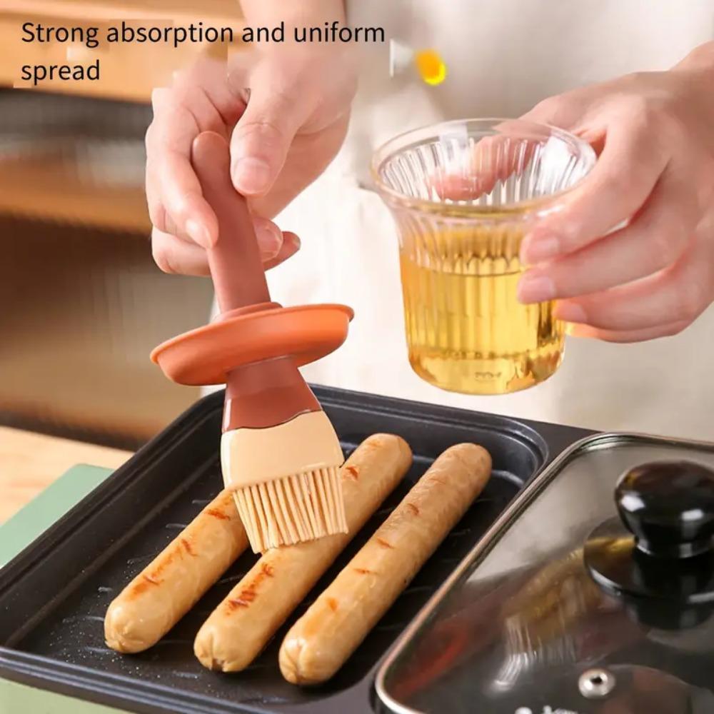 Щетка для барбекю, разъемная, термостойкая, силиконовая, нейлоновая, масляная щетка для бутылок, тортов, выпечки, крема, готовки, кухни, домашнего хозяйства, инструмента