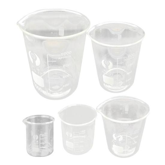 5шт лабораторное химическое оборудование для экспериментов с низким уровнем шума, прозрачные боросиликатные стеклянные стаканы