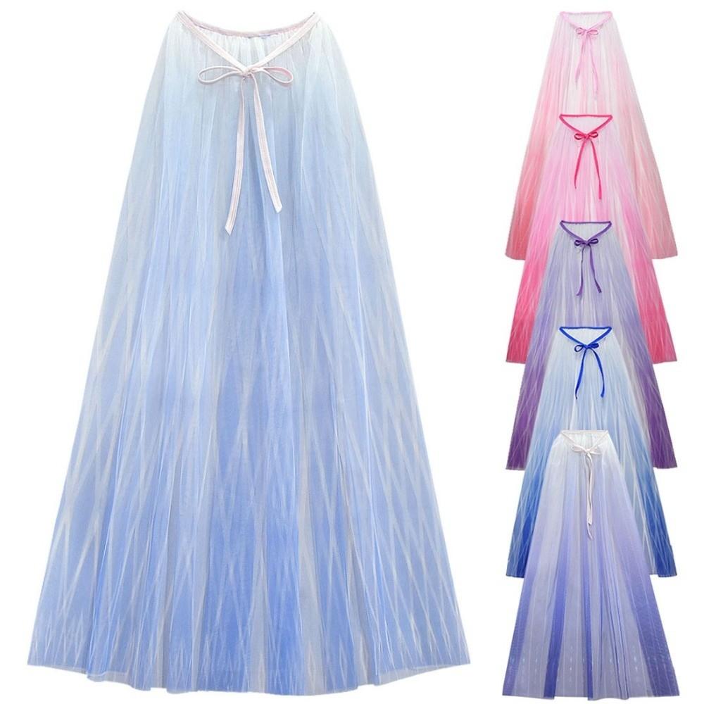 Multi Color Cloak Capes Role Playing Princess Mesh Cape Sweet Stage Performance Shawl Children