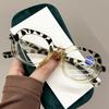 Spring Leg Pc Frame Presbyopia Glasses Retro Large Oval Reading Glasses For Elderly Blocking Blue Light Presbyopia Eyeglasses