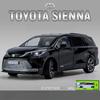 1:24 Scale SIENNA MPV Van Toy Car Model Diecast Miniature Pull Back Sound & Light Doors Openable Collection Gifts for Boy Kid
