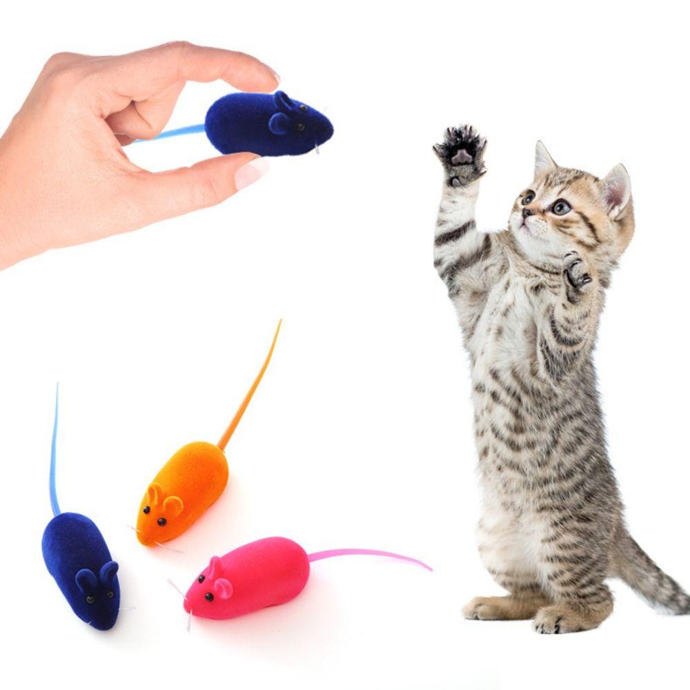 Rubber Cat Toy Plush Cat Teaser Toy Funny Kitten Interactive Toy Pet
