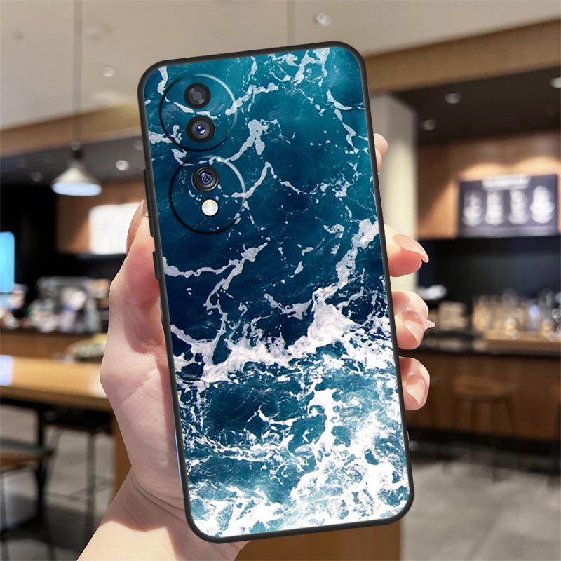 Синие Морские Волны Чехол для Honor Magic 8 6 7 Pro Honor 400 200 70 90 Lite X8b X8c X9a X9b X9c X9d Win RT Чехол