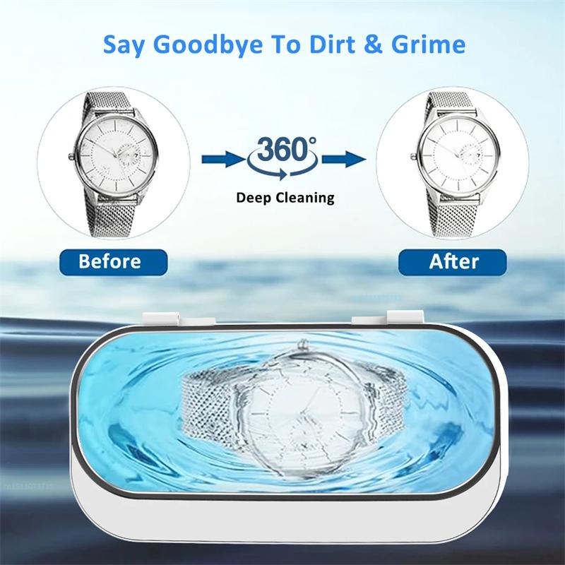 Ultrasonic Cleaner Ultrasonic Glasses Cleanser High Frequency Ultrasound Cleaning Bath For Glasses Jewelry Ultra Sonic Cleaner