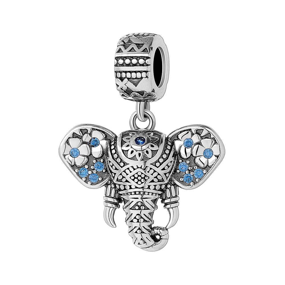 Серебро 925 пробы Подвеска в виде когтя собаки Браслет Шарм Талисман для мужчин женщин Подарок на день рождения Животное Ювелирные изделия Тигр Обезьяна Слон Еж