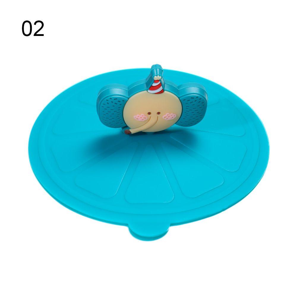 Seal Tea Coffee Lids Cap Leakproof Dustproof Suction Cup Cover Silicone Cup Cover
