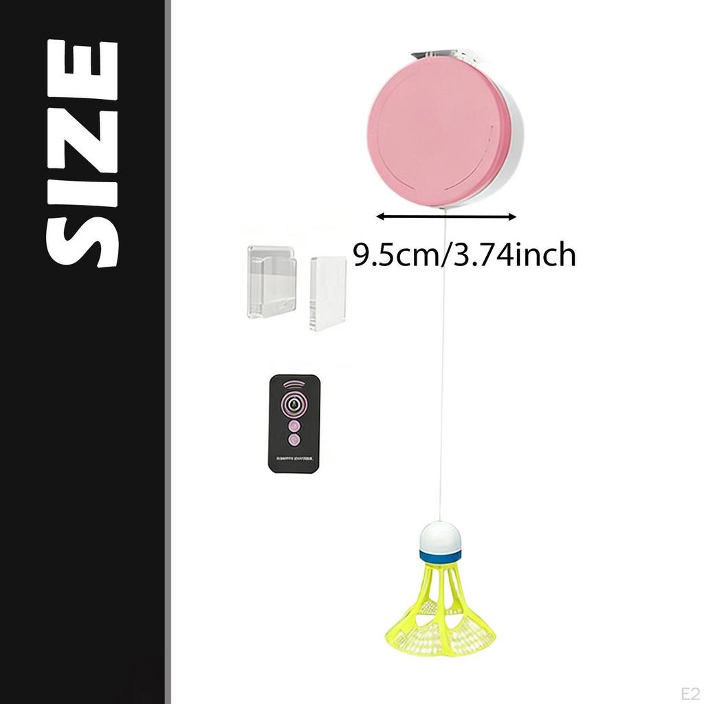 Badminton Train Self Practice Aid Adjustable Remote Control Study for Office, Home,