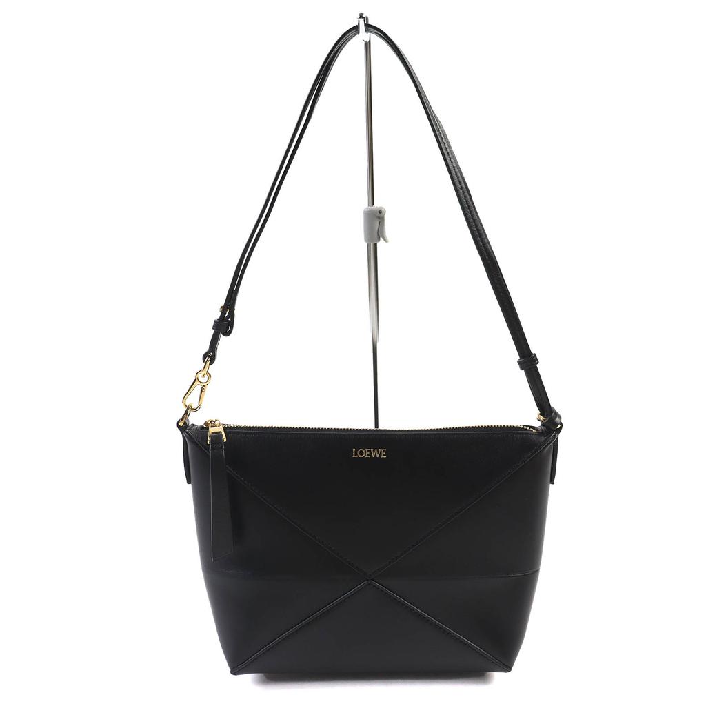 Loewe Pouch PUZZLE FOLD POUCH Puzzle Fold Pouch Shiny Nappa Calf C510PT1X01 Used