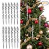 12PCS 13cm Simulation Icicle Fake Christmas Icicle Christmas Tree Hanging Ornament