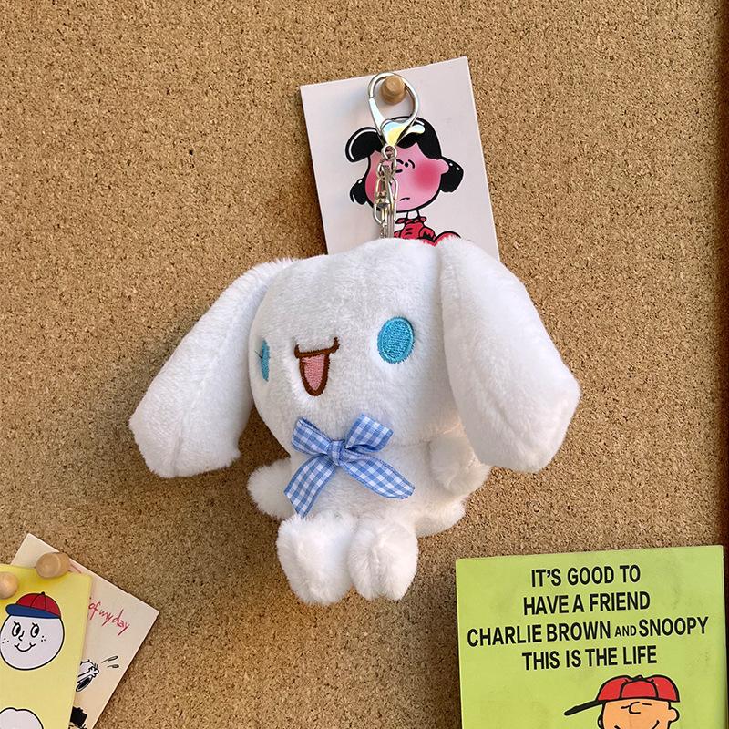 Cute Cartoon Puppy Plush Doll Pendant Kuromi Style Stuffed Toy Claw Machine Prize Gift