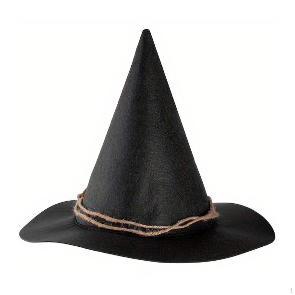Halloween Witch Hat Costume Accessory for Dress up Stage Show Role Playing