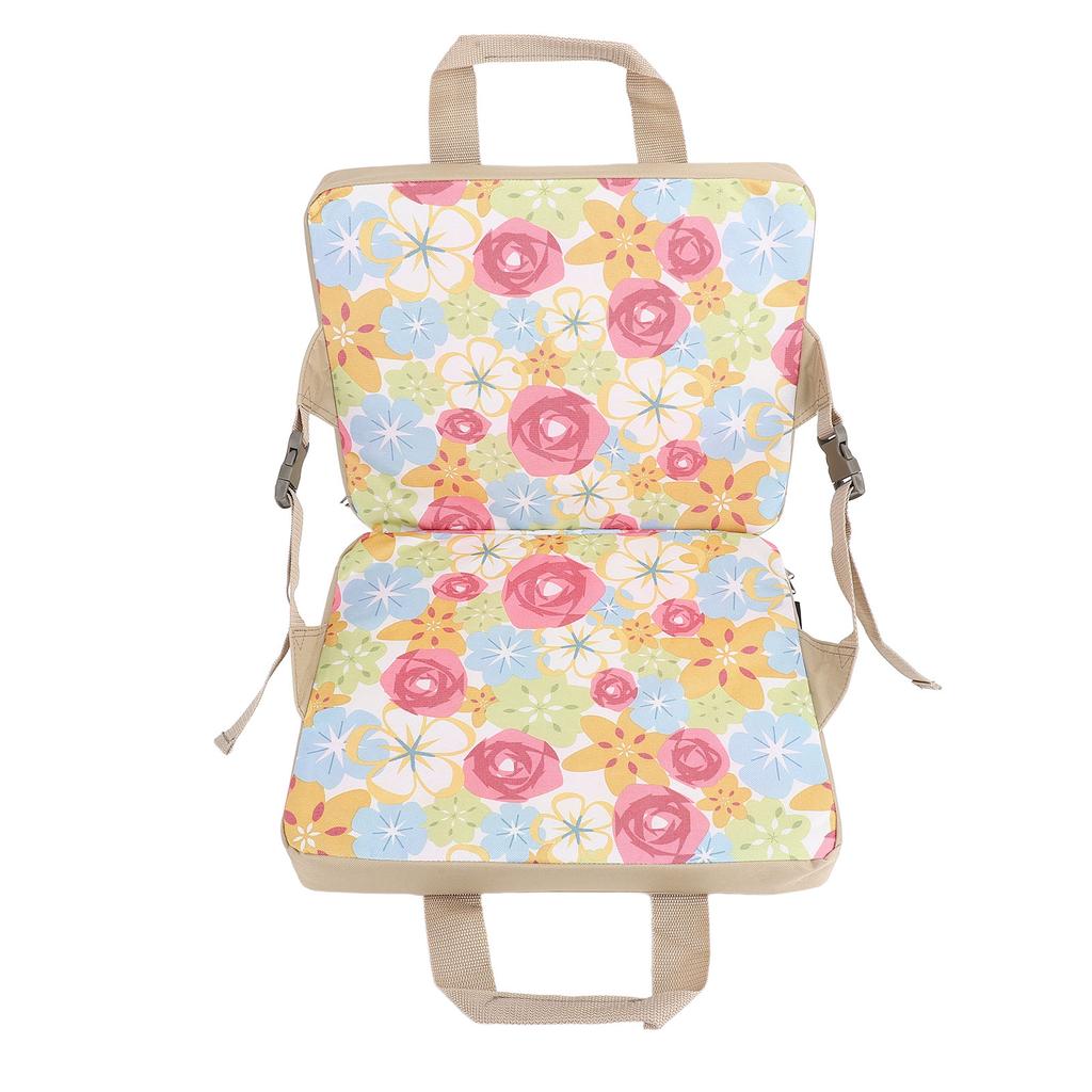 Складной стадионный коврик со спинкой 600D Oxford Fabric Thick Floral Portable Bleacher Chair для детей R