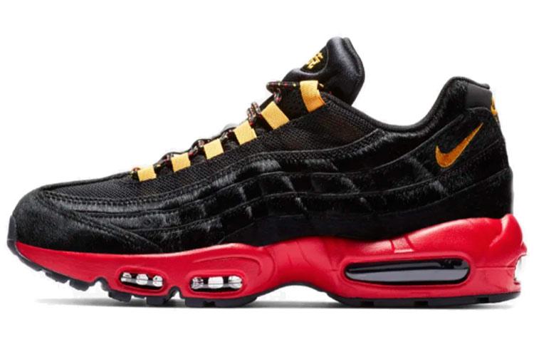 Мужские кроссовки Nike Air Max 95 Китайский Новый год (2019) Черный/Университетский красный-золотой металлик