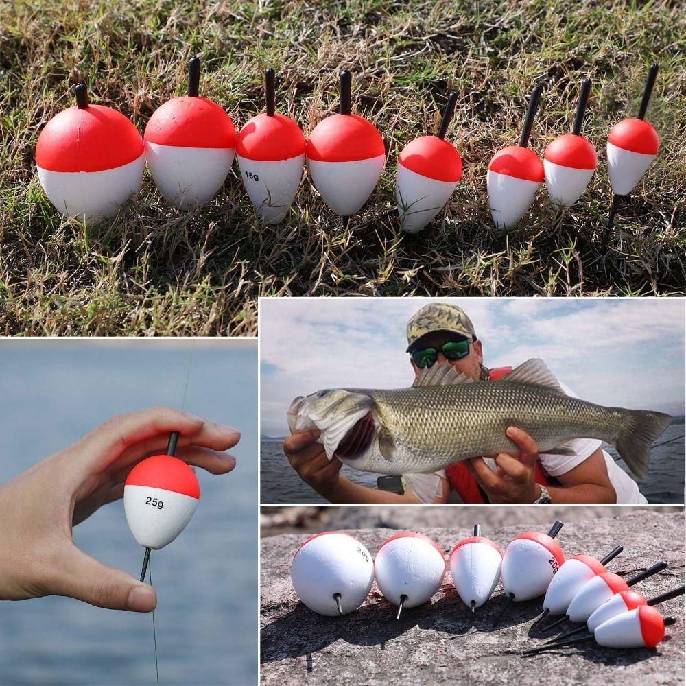 Fishing Accessory Buoy Hard Foam Fishing Floats Red And White Float Floating Buoy Fishing Bobber