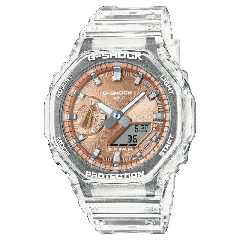 Casio Мужские кварцевые часы GA-2100BM-7A5 с аналоговым дисплеем, ударопрочные, водонепроницаемые 200 м, из полимерного материала