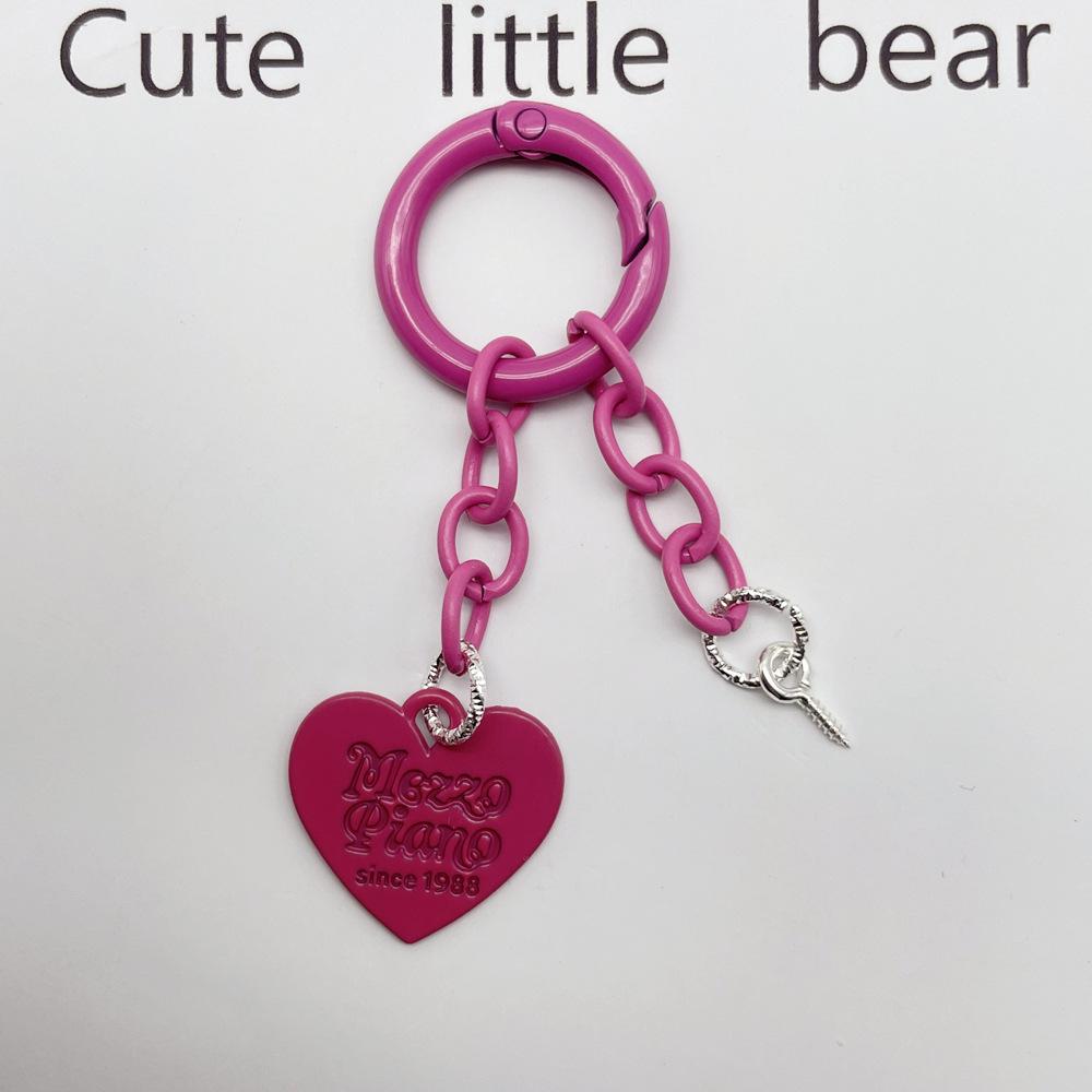 Очаровательный красочный брелок с подвеской Love и цепочкой с пружинным кольцом