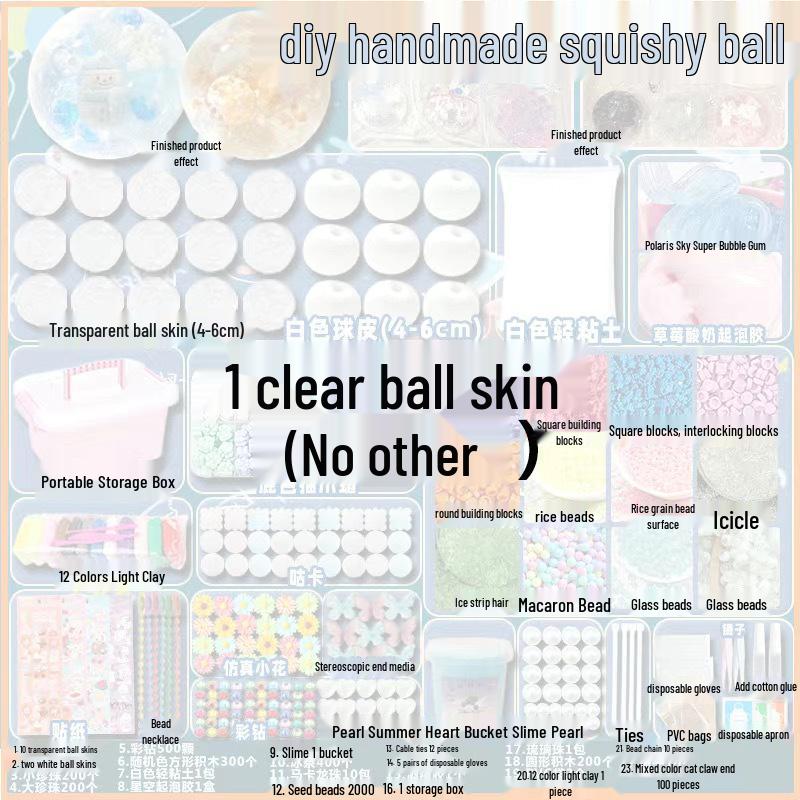 DIY Handmade Knead Ball Kit: Popular Slow Rebound Stress Relief Toy for Kids