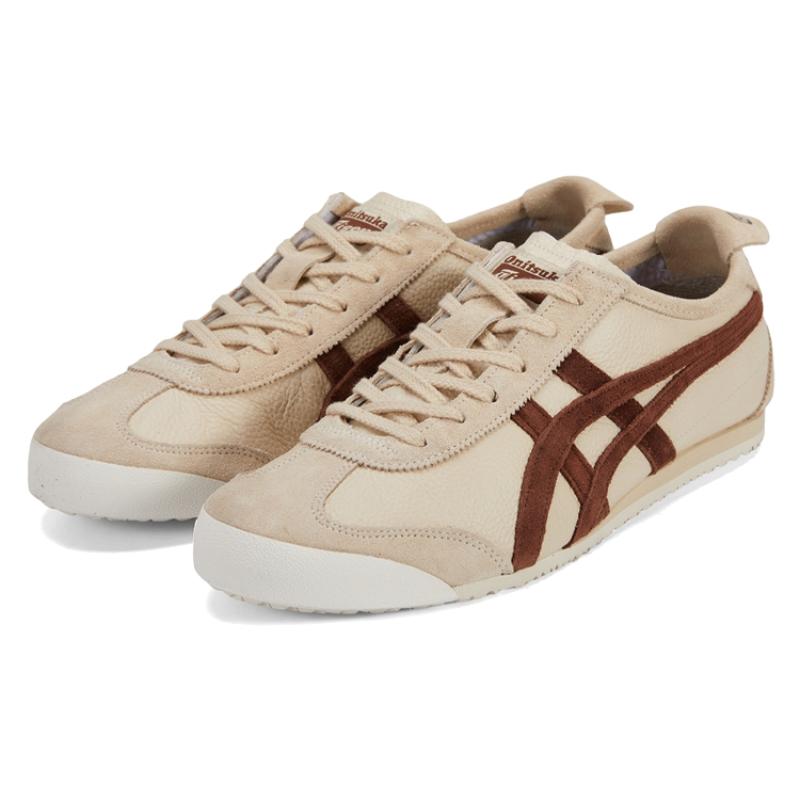 ONITSUKA TIGER Кроссовки Mexico 66 из бежевой замши и коричневой кожи 1183B391-251
