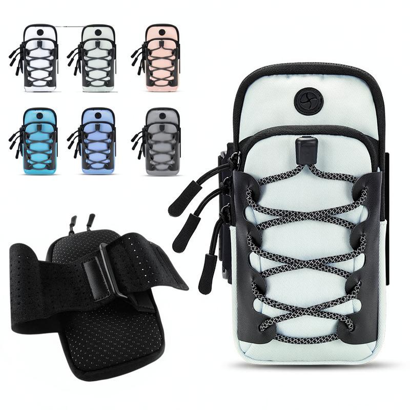 Outdoor Sports Arm Band Bag For Jogging Cycling Athletic Phone Carrier Reflective Strip Safe Pouch Unisex Nylon Holder 6