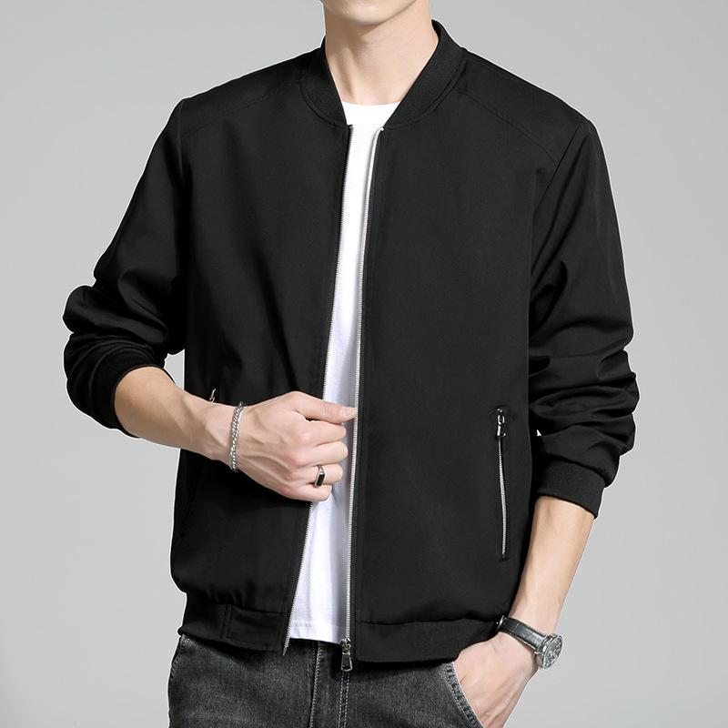 Весна и осень однотонная модная брендовая бейсбольная форма мужская куртка для инструментов мужская студенческая повседневная куртка мужская бейсбольная форма
