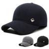 Men's Hat Autumn Winter Middle-Aged Thick Woolen Baseball Cap Windproof Ear Protection Cap for The Elderly Dad Cap
