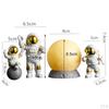 4 Pcs Cute Astronaut Statue PVC Ornament Fireplace Figurine Decoration Sculpture Home