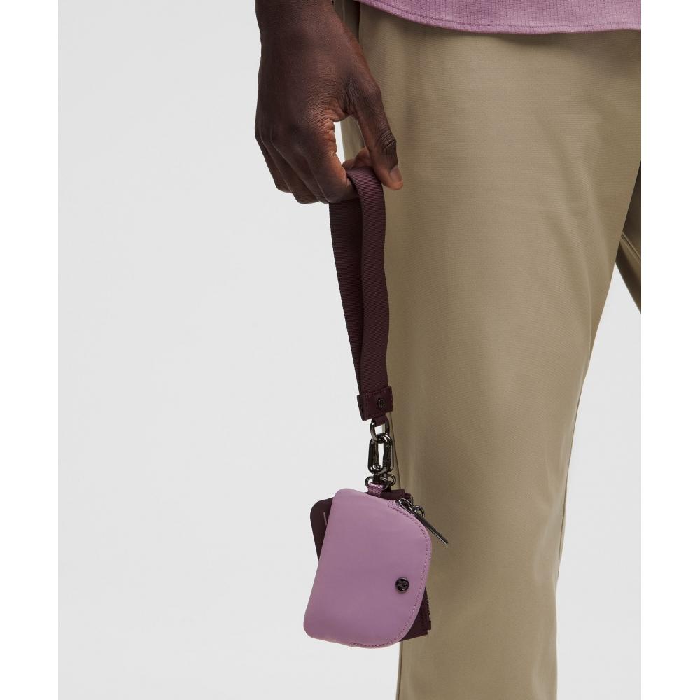 Lululemon Dual Pouch Wristlet Goodnight Plum Lavender Lux