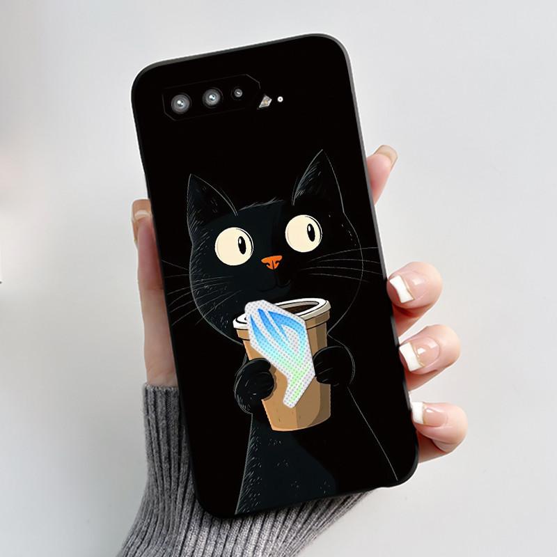 Чехол для Asus Rog Phone 5 Rog 5s ZS673KS ZS676KS Чехол Роскошный Дракон Милый Крутой Для Мальчиков Девочек Мягкий Черный Матовый Силиконовый Задний Чехол