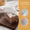 100PCS Transparent Triangle Shape Mousse Surrounding Edge Cake Wrapping Tray  Mousse Desserts