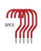 3-12Pcs Heavy Duty Bike Hook Black And Red Multi Purpose Metal Screw Hooks For Ladders  Hoses Ropes Garden Tools  Farmhouse