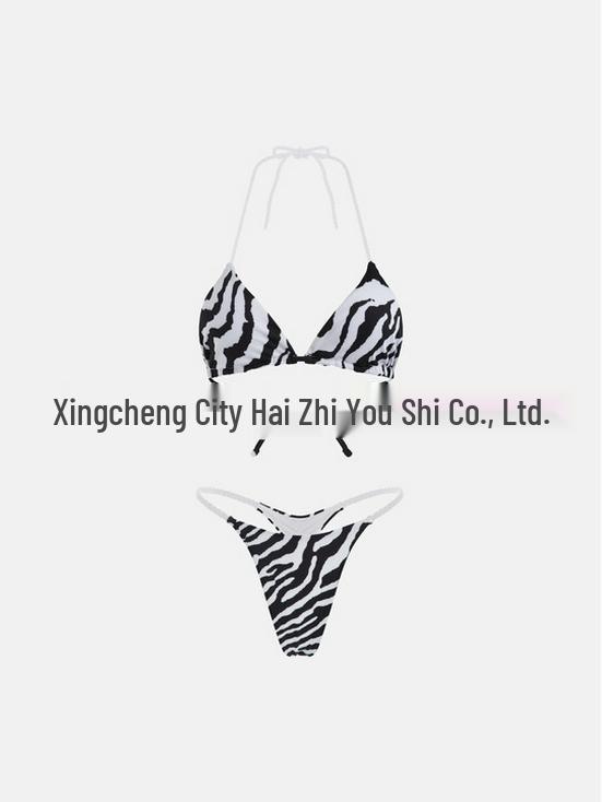 Европейский и американский новый плетеный треугольный купальник-бикини