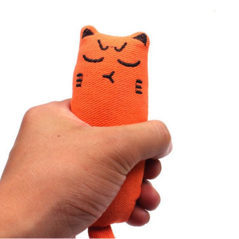 Игрушки для укусов домашних животных Милые игрушки с кошачьей мятой для котят, скрежещущих зубами, плюшевые игрушки для кошек, интерактивные, забавные, для кошек, жевательные аксессуары для домашних животных