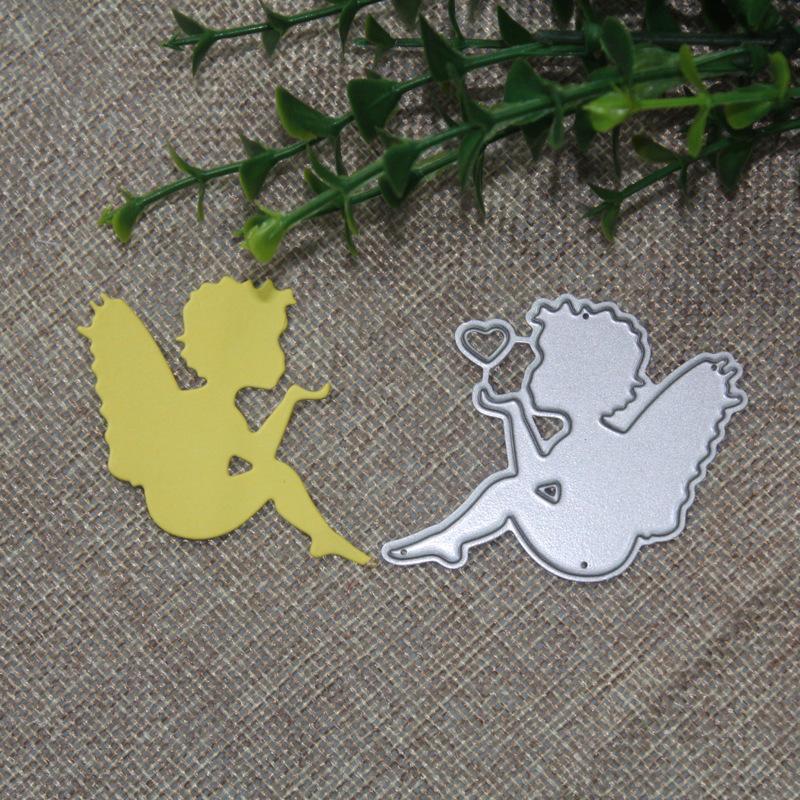 Металлические штампы для резки, форма для ножа для скрапбукинга в виде мальчика-ангела