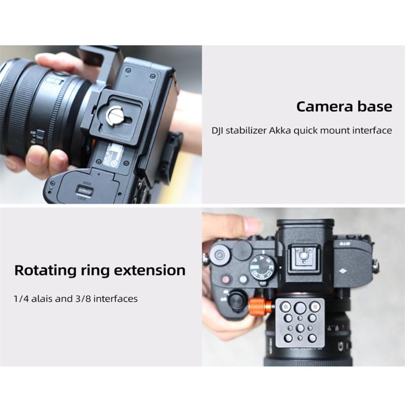 Rotatable Horizontal-To-Vertical Tripod Mount Collar Lens Collar Quick Release for DSLR Mount For Stable Photography