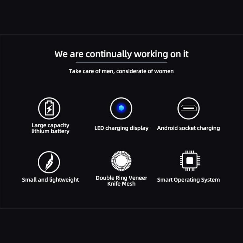 Mini Electric Shaver Portable Men's Shaver Electric Razor Beard USB Shaver Hair Removal