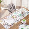 Cartoon 40*28cm Table Decoration Dinner Bowl Kitchen Tableware Table Mat Placemat Disc Pad
