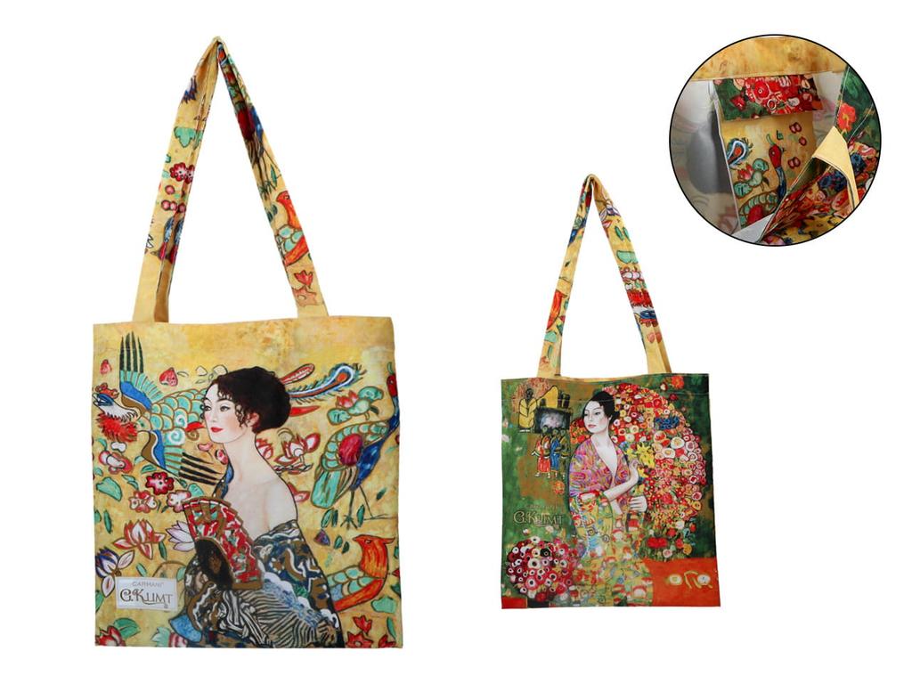 Carmani, Gustav Klimt/Woman with a Fan shoulder bag