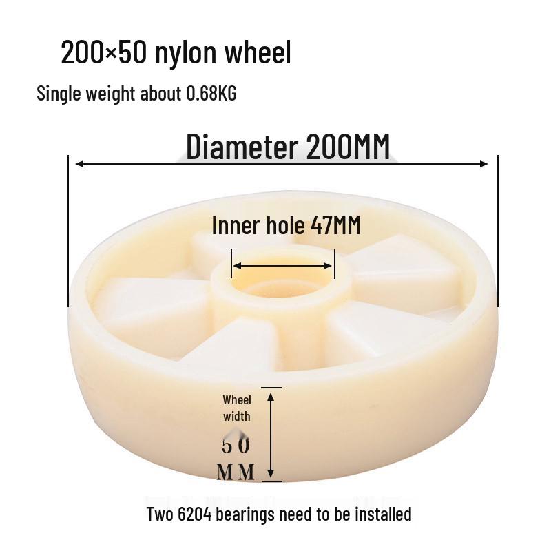 Hydraulic Pallet Truck Nylon Wheels & Iron Core PU Forklift Accessories