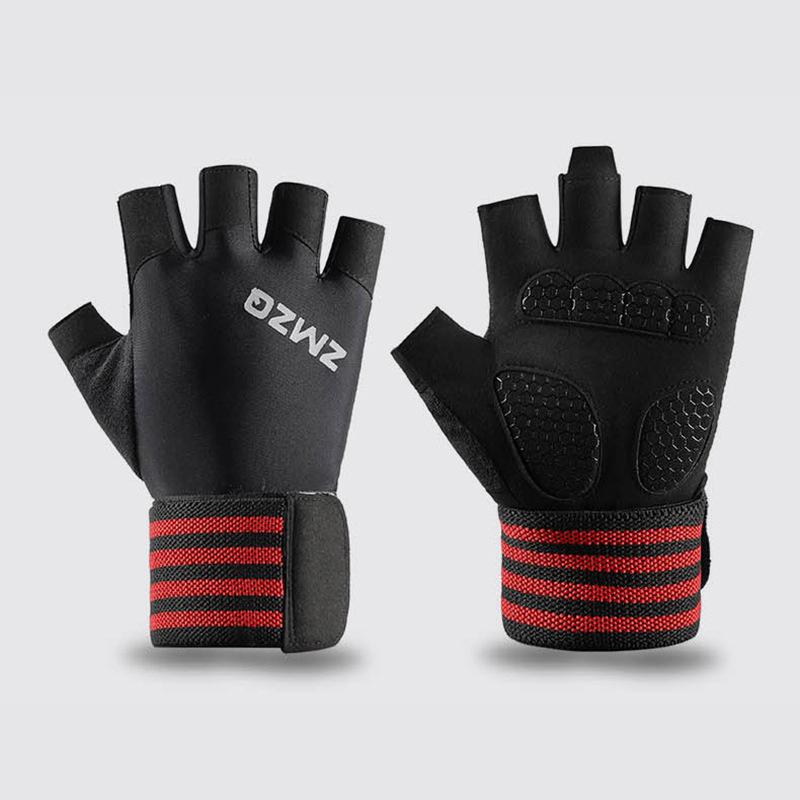 Мужские перчатки для фитнеса с полупальцами для велоспорта и бега на открытом воздухе, скалолазания, полуперчатки, перчатки для силовых тренировок для мужчин