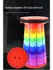 Rainbow Portable Ultra-Light Retractable Folding Stool for Travel and Outdoor Fishing