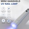Ручная УФ-лампа для гелевых ногтей с таймерами и светодиодным дисплеем, Перезаряжаемая портативная мини-LED лампа для ногтей для нейл-арта и быстрой сушки