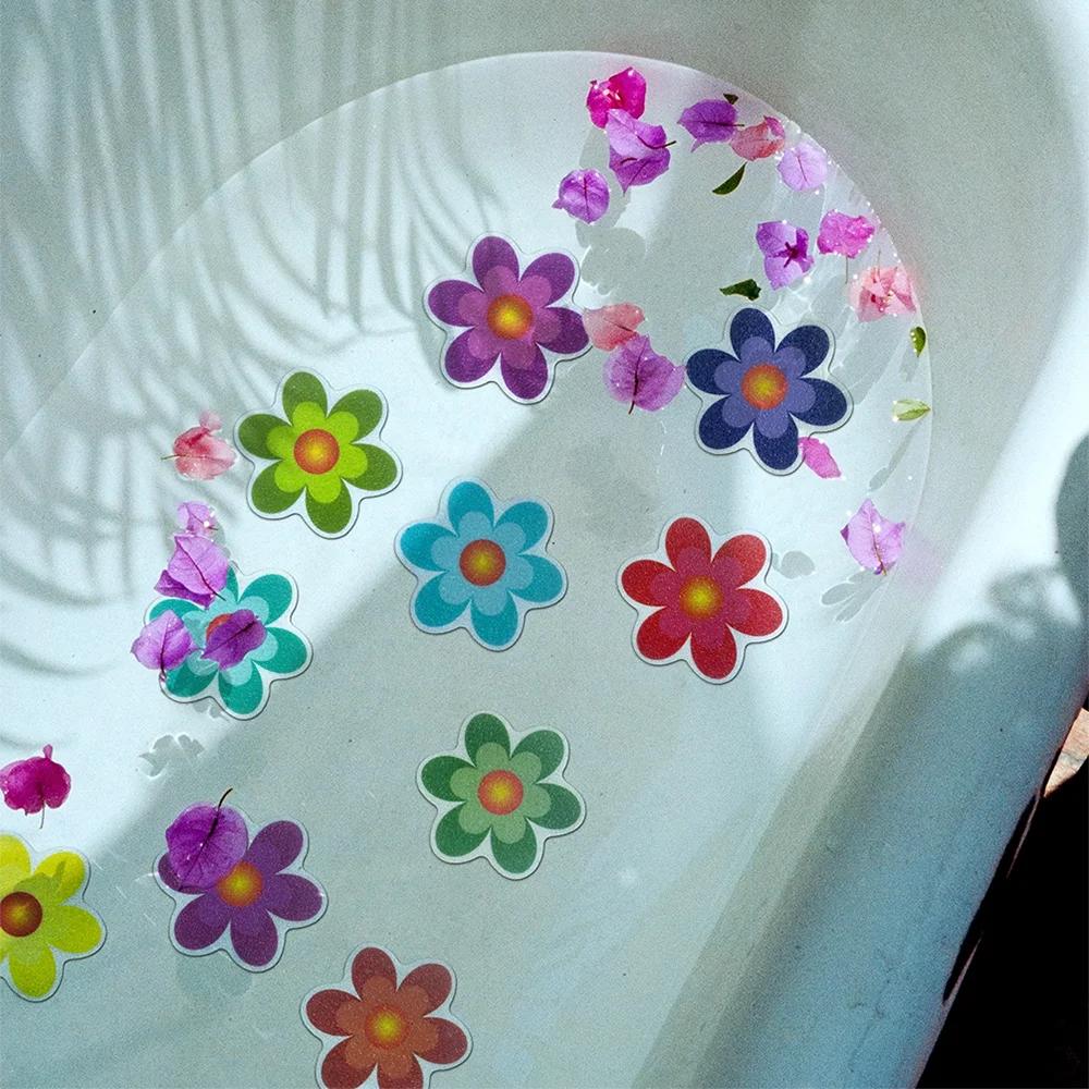 10 шт. Наклейки с мультяшным рисунком для ванной, противоскользящий коврик для лестницы, пола, из ЭПДМ, самоклеящиеся противоскользящие наклейки для детской комнаты