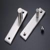 1PC Stainless Steel Pivot Heavy Duty 360-degree Rotating Shaft Wooden Door Hinge Shaft Murphy Positioning Door Shaft Hidden Axis