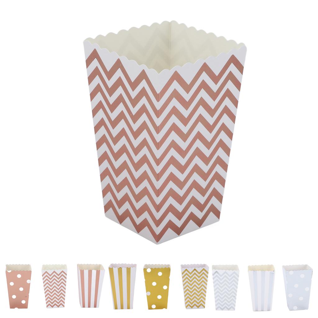 36PCS Popcorn Boxes Paper Large Capacity Top Opening Lightweight Portable Popcorn Cups