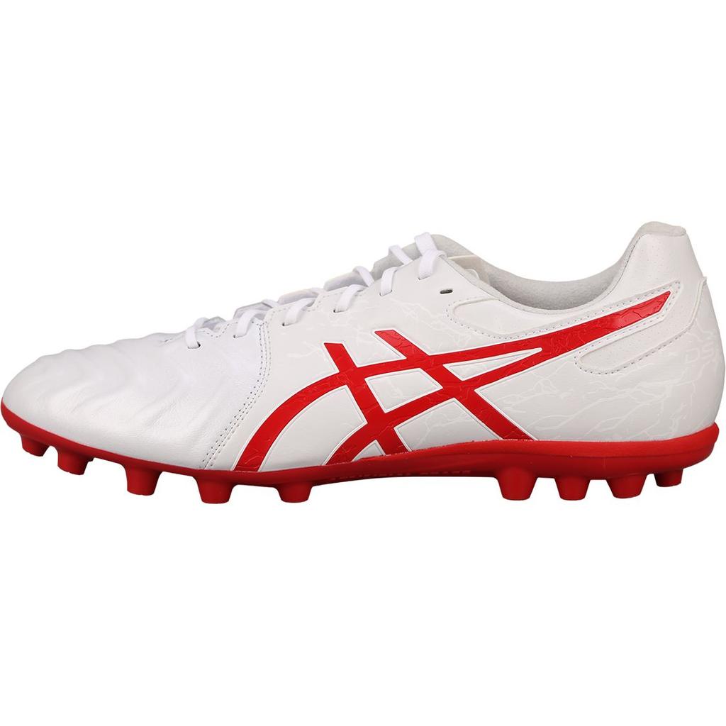 Asics Ds Light Series Round Toe Lace-Up Ag (Rubber Short Studs) Soccer Shoes Men Soccer Shoes White Red 1103A032-102